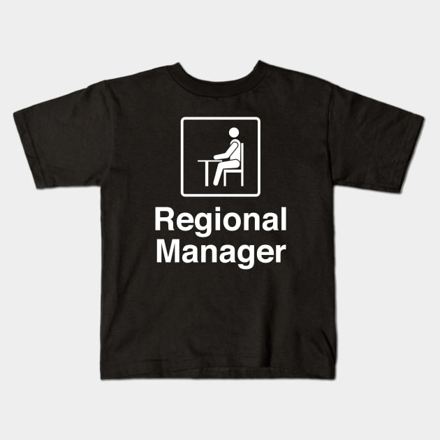 The Office - Regional Manager White Set Kids T-Shirt by Shinsen Merch